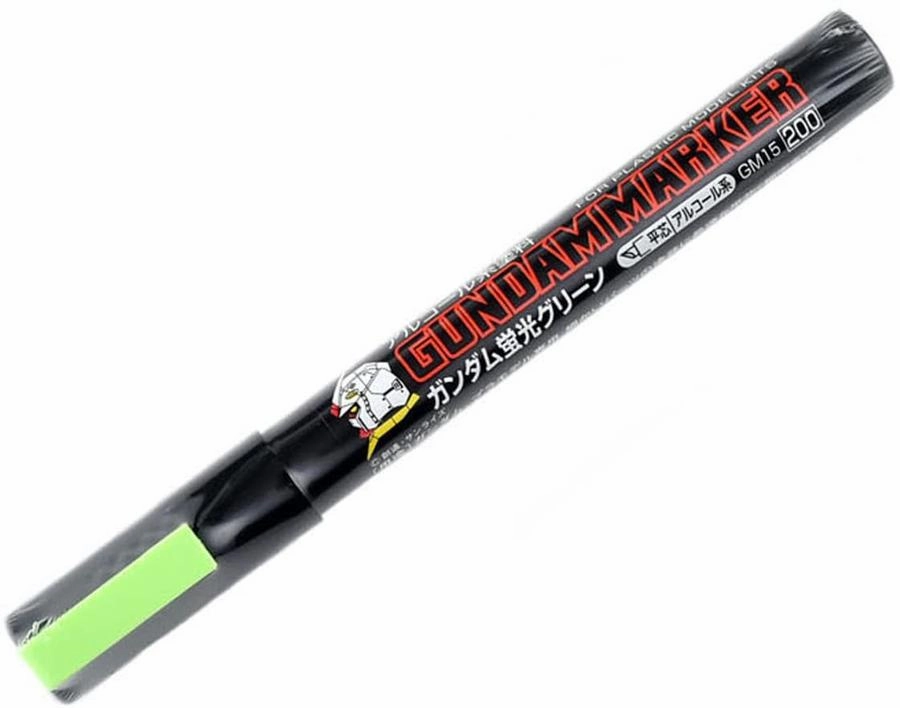Father's Day Gundam Marker GM15 Fluorescent Green - Chisel Tip Marker Paint Pen