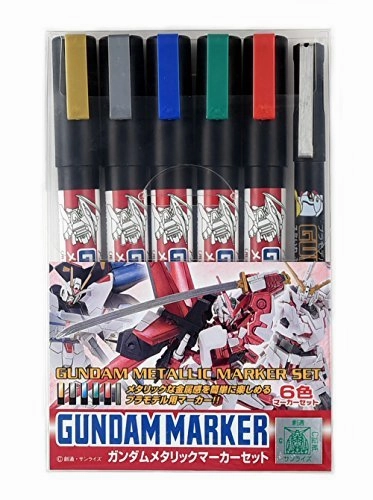 Robot Goods Gundam Marker HG MG RG PG GMS121 Metallic Marker Set