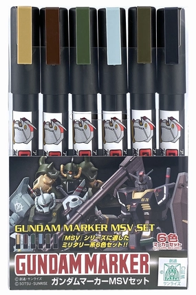 Hobbyist Collection Gundam Marker HG MG RG PG GMS127 Gundam MSV Marker Set