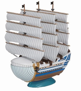 Gaming Model Small Statue Bandai One Piece Grand Ship Collection #05 Moby Dick Model Kit