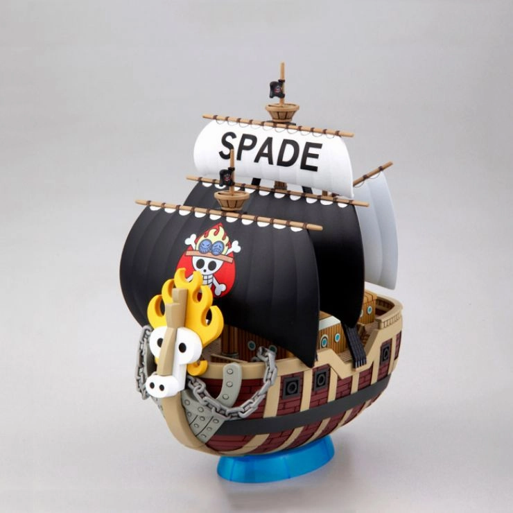 Bandai One Piece Grand Ship Collection #12 Spade Pirate Ship Model Kit Landmark Replica Handicraft Item