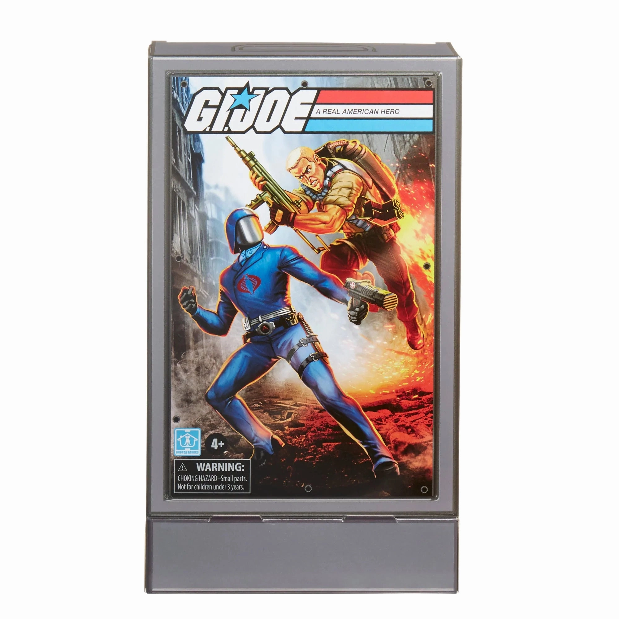 Hasbro Retro G.I. Joe Duke Vs. Cobra Commander Action Figure Light Up Feature Memory Keepsake