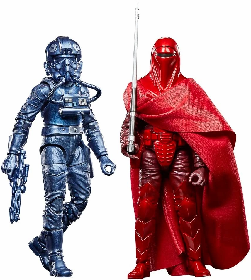 Superhero Article Creative Outlet Hasbro Star Wars Black Series 40th Anniversary  Emperor's Royal Guard and Tie Fighter Pilot Carbonized F7011 3.75" 2-Pack Action Figure