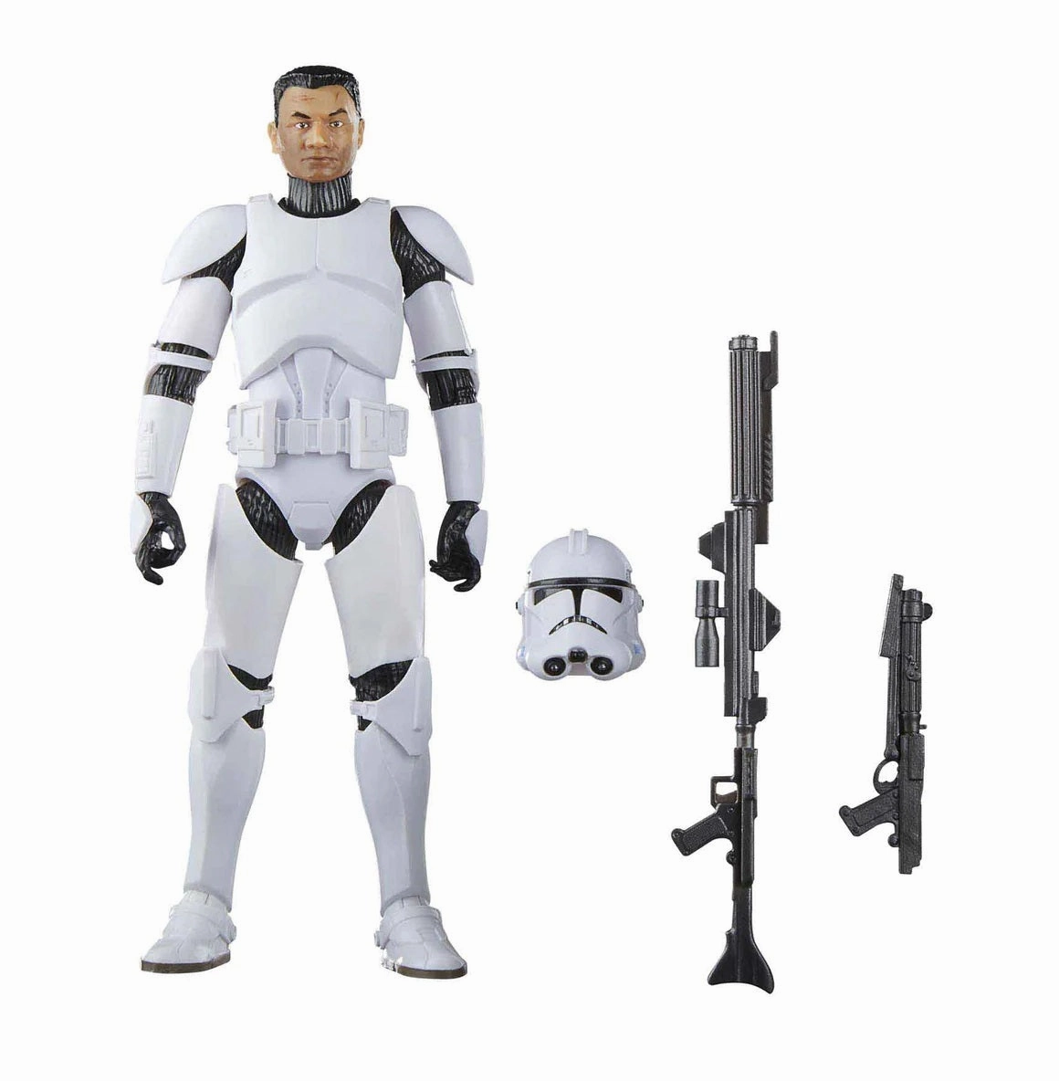 Hasbro Star Wars Black Series The Clone Wars #14 Phase II Clone Trooper 6 Inch Action Figure PVC Showcase