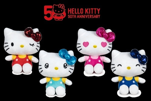 Display Model Hello Kitty 50th Anniversary assorted plush toy 16cm
