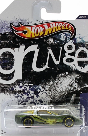 Hot Wheels Grunge '97 Corvette 1/64 Scale Die-Cast Art Goods Vintage Toy