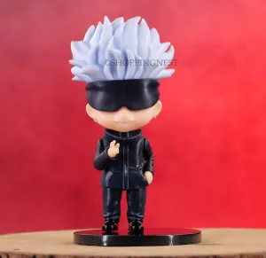 Jujutsu Kaisen Gojo Satoru  PVC Figurine Toy Desktop Doll Set B  Action Figure  | 9.5 Cms | stress relief