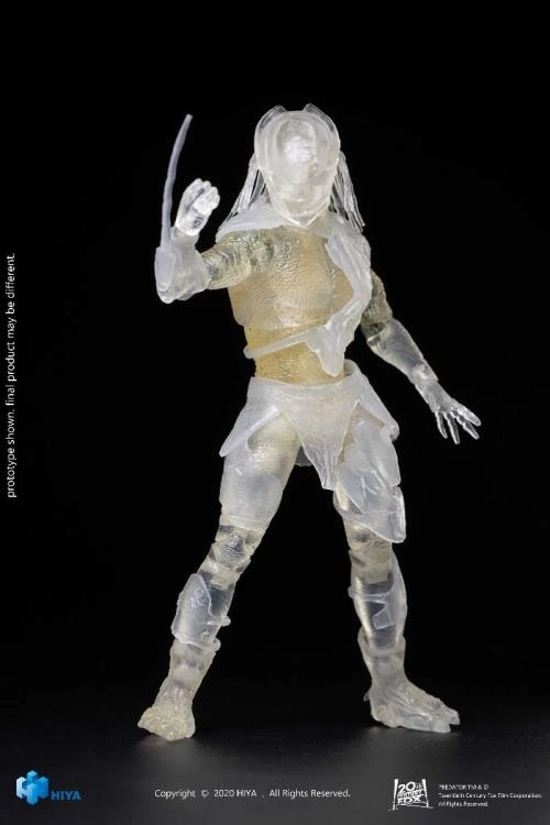 Hiya Toys 1/18 Predator PX Exclusive Falconer Predator (Invisible) Action Figure Themed Exhibit
