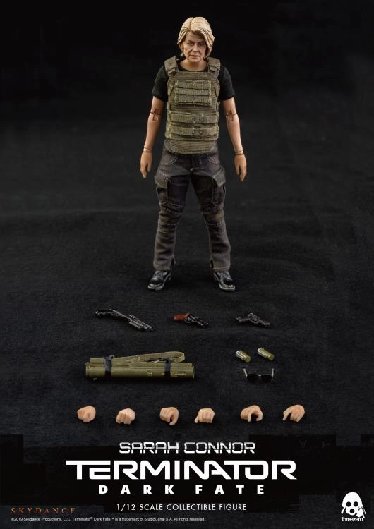 ThreeZero 1/12 Terminator: Dark Fate Sarah Connor Scale Figure Premium Display