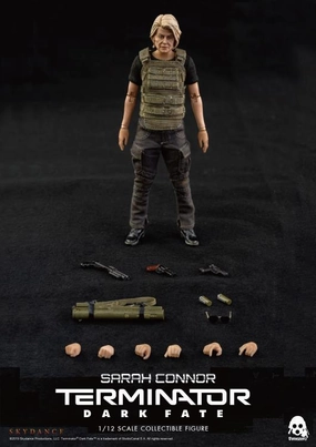 ThreeZero 1/12 Terminator: Dark Fate Sarah Connor Scale Figure Premium Display