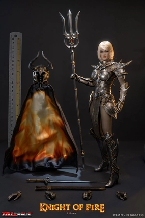 Art Article TBLeague Phicen 1/6 Knight of Fire Silver Sixth Scale Action Figure PL2020-173B