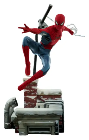 Cosmic Ray Hot Toys Spider-Man (New Red and Blue Suit) Deluxe Version - No Way Home  MMS680 - 1/6 Scale Collectible Figure