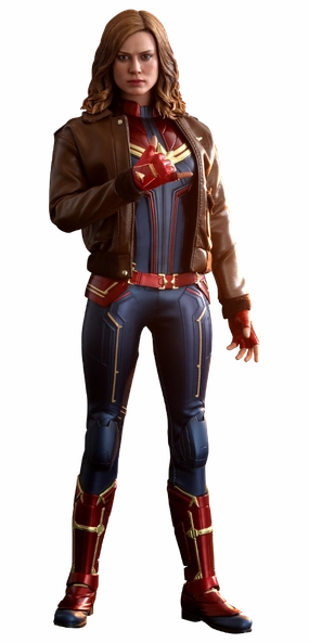 Vinyl Item Hot Toys 1/6 Captain Marvel Deluxe Ver Sixth Scale Figure MMS522