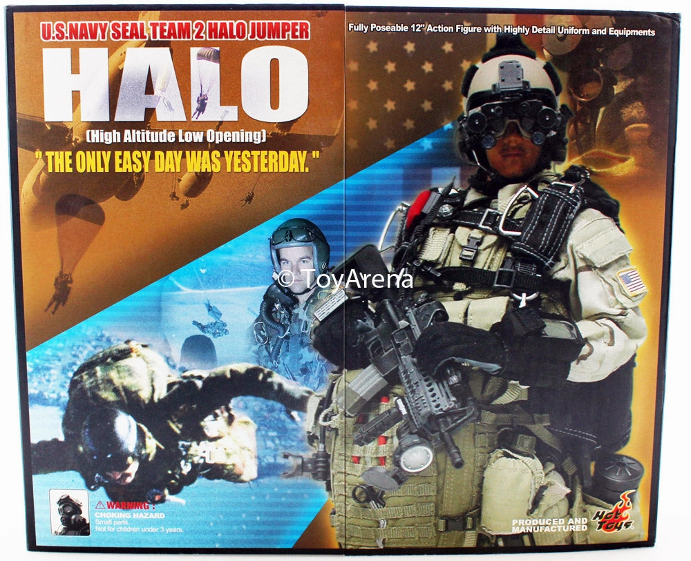 Branded Product Action Piece Hot Toys 1/6 Halo High Altitude Low Opening US Navy Seal Team 2 Halo Jumper Action Figure