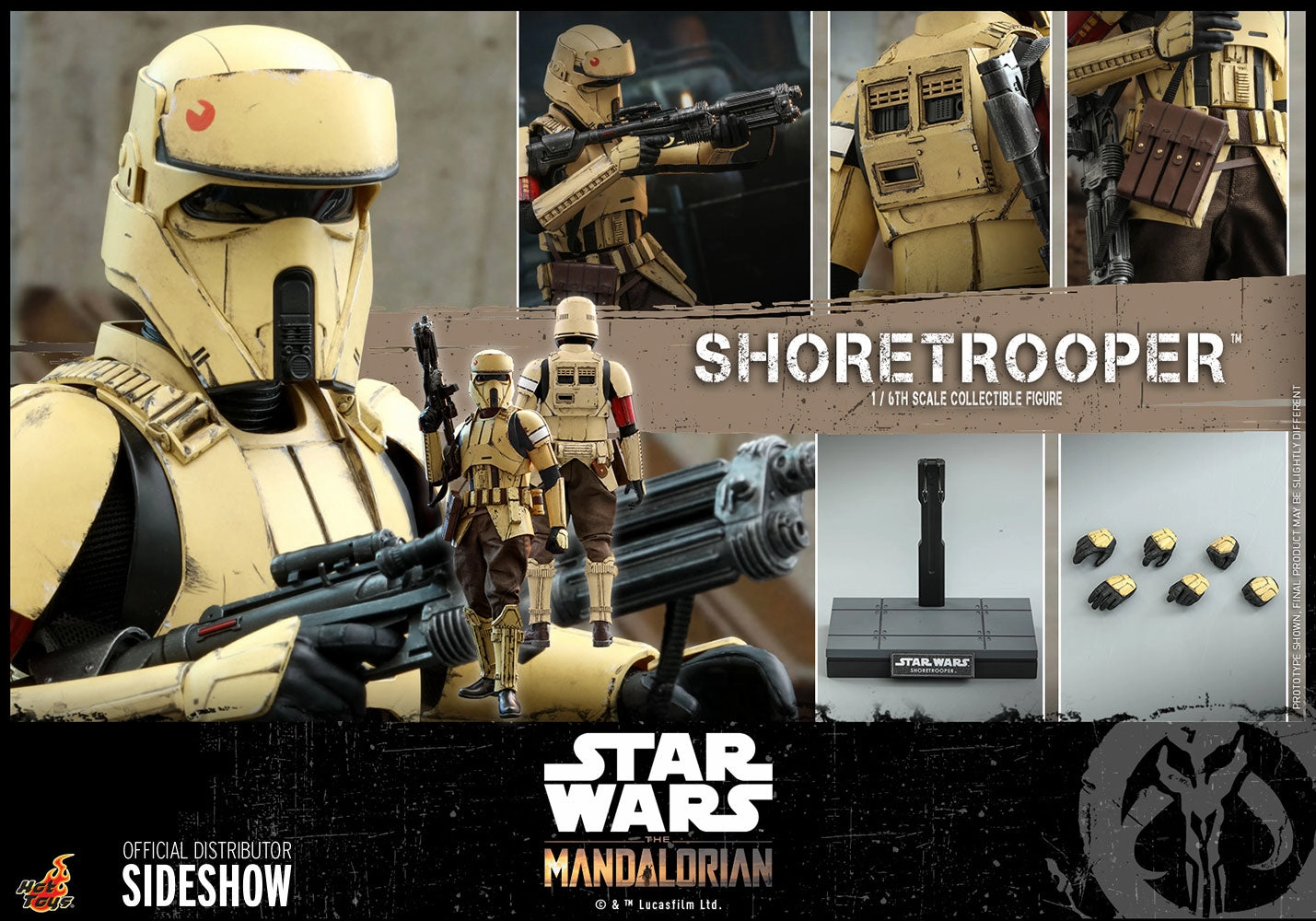 Editor's Choice Display Case Hot Toys 1/6 Star Wars The Mandalorian Season 2 Shoretrooper Sixth Scale Figure TMS031