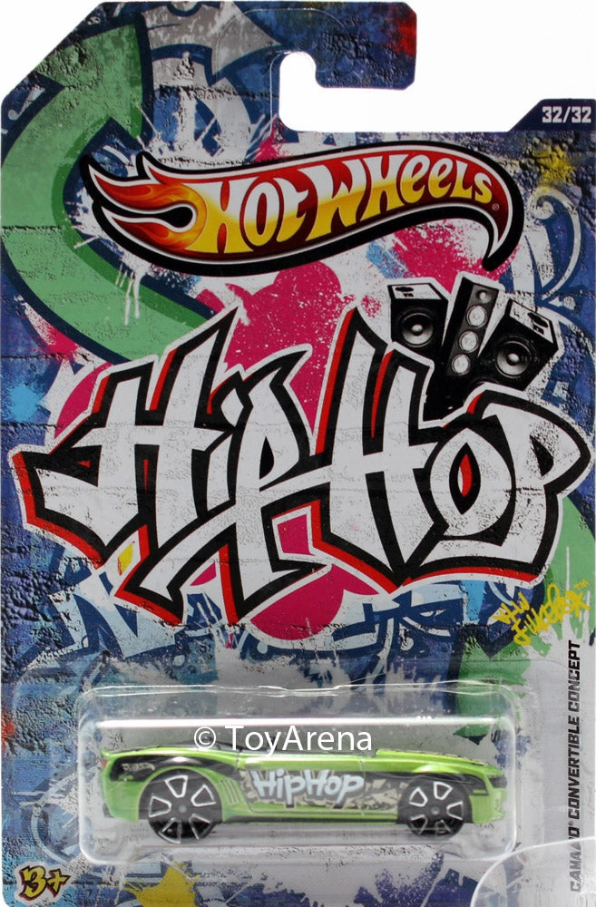 Hot Wheels Hip Hop Camaro Convertible Concept 1/64 Scale Die-Cast Fan Favorite