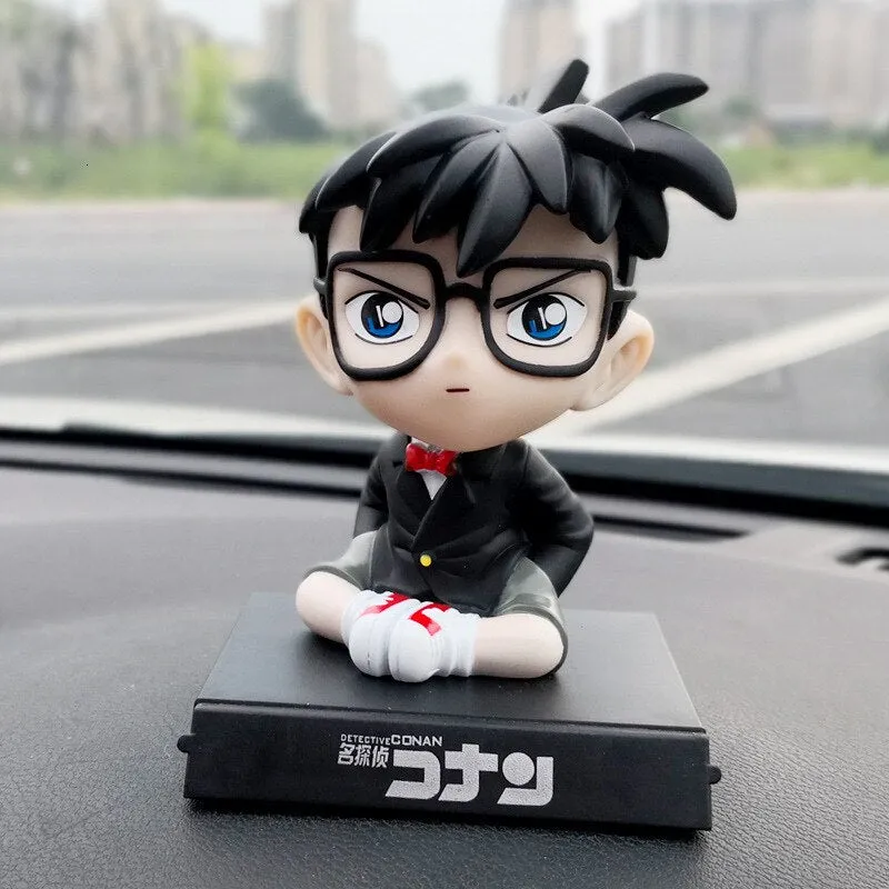 Detective Conan Bobblehead With Mobile Holder For Cars| 14.5 CMS | Integrity Keep
