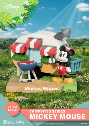 Timer Clock Beast Kingdom Disney Campsite Series Mickey Mouse Special Edition D-Stage PVC Diorama Statue
