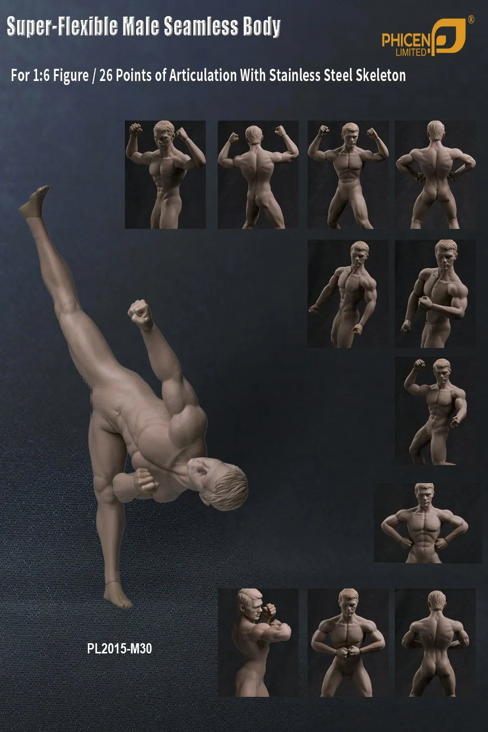 Phicen TBLeague M30 Male Seamless 1/6 Body Action Figure Nebula Model