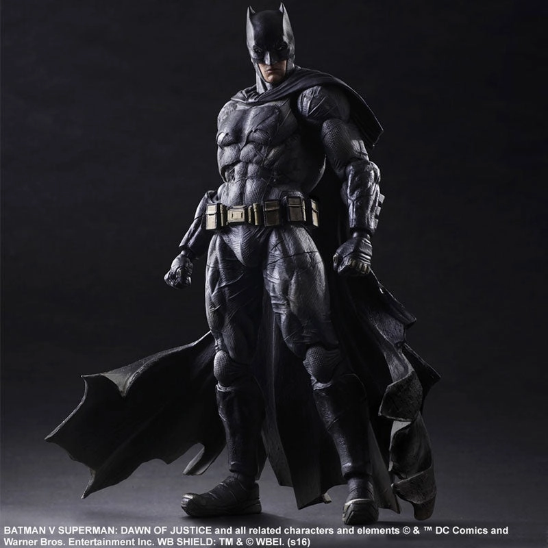 DC Universe Batman V Superman Dawn of Justice Batman Variant Play Arts Kai Action Figure *Open Box* Paleontology Model