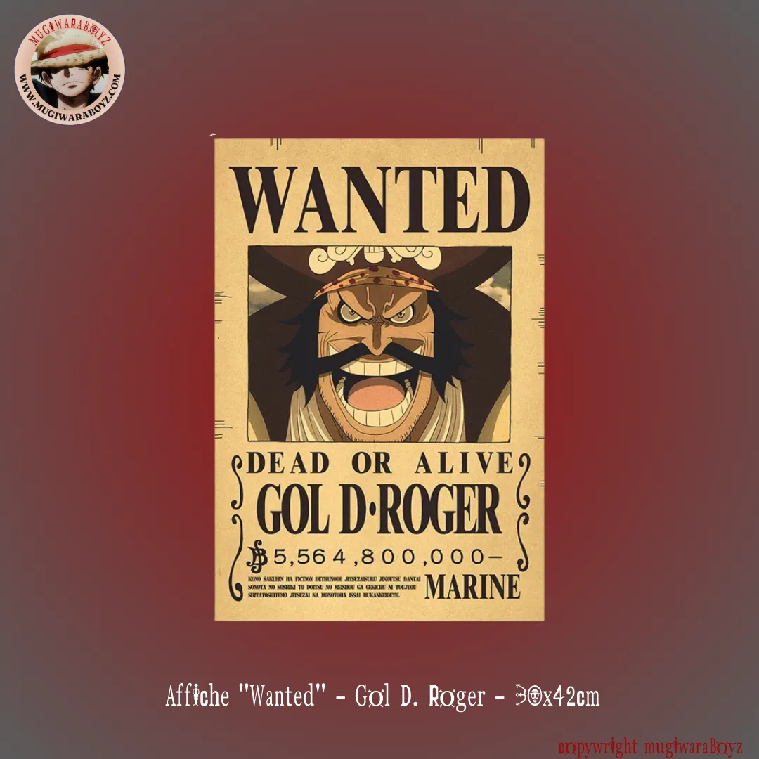 Specification Match Lunar Cycle Affiche "Wanted" - Gol D. Roger