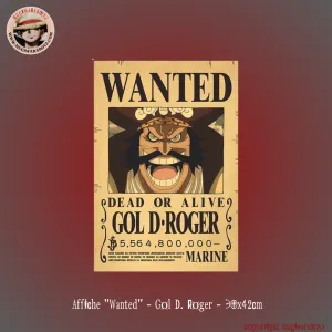 Specification Match Lunar Cycle Affiche "Wanted" - Gol D. Roger