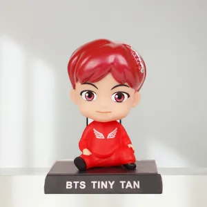 BTS J-Hope Bobblehead With Mobile Holder For Cars| 13 CM | Movement Analysis War Prevent