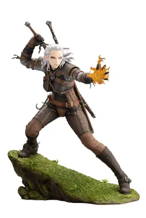 Kotobukiya The Witcher Geralt Bishoujo 1/7 Statue Soccer Ball