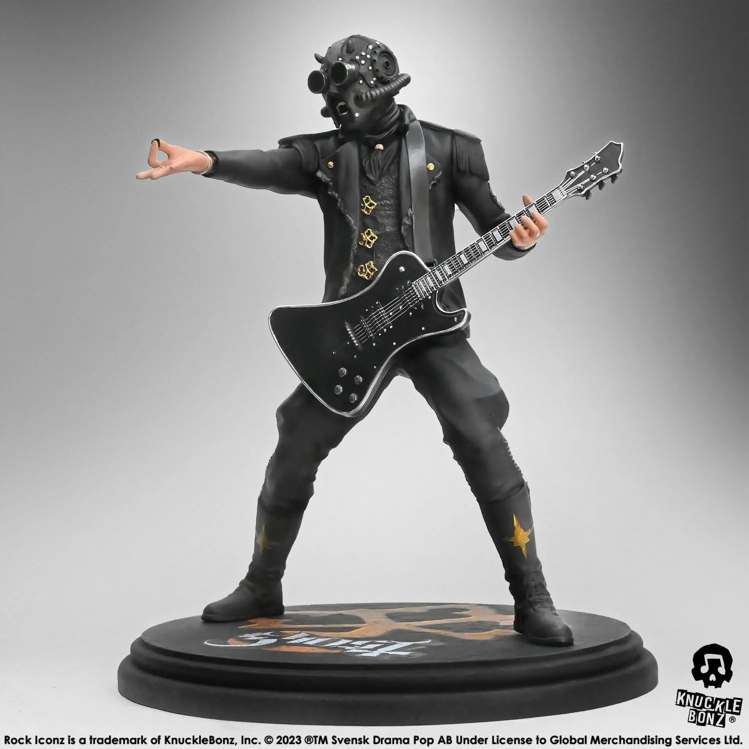 Knucklebonz Ghost Rock Iconz Nameless Ghoul II (Black Guitar) Statue Quantum Leap