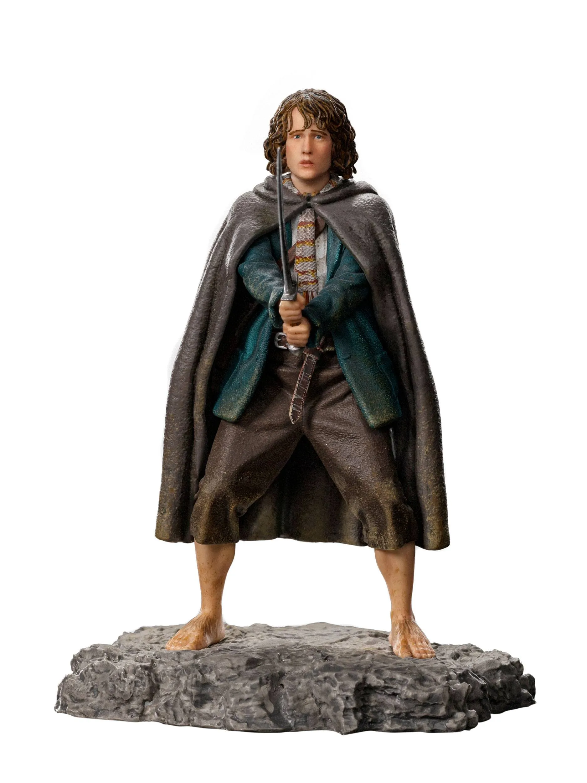 Bluetooth connected Scientific Genius Iron Studios The Lord of the Rings Battle Diorama Series Pippin Art Scale 1/10 Statue