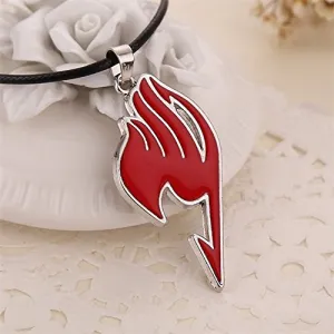 Anime Fairy Tail Natsu Dragneel Guild The Union Flag Pendant Necklace Environmental Science