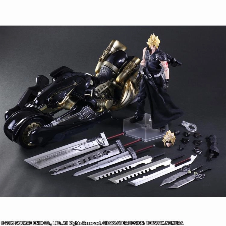 DC Hero Miniature Item Final Fantasy VII: Advent Children Cloud Strife and Fenrir Play Arts Kai Action Figure