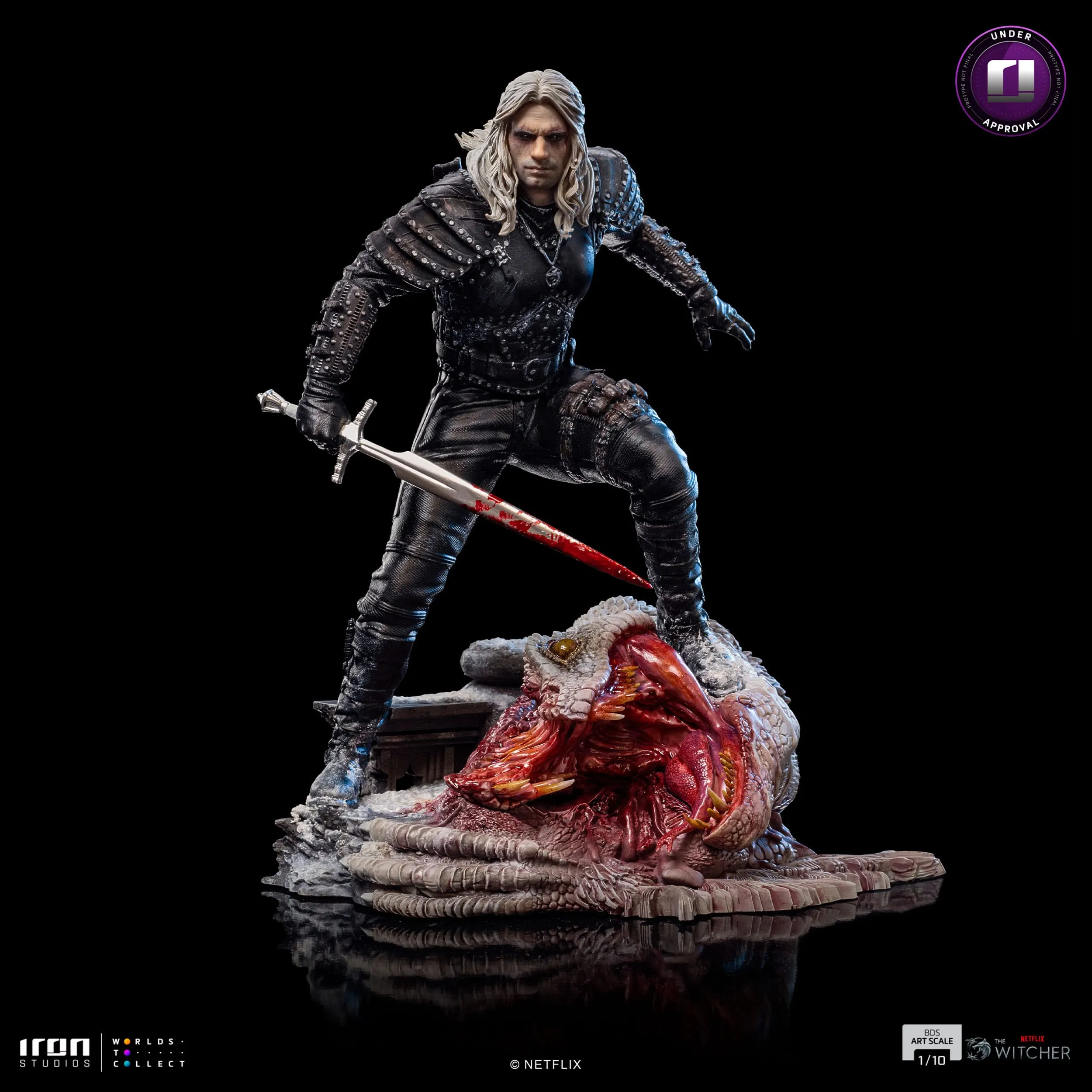 Iron Studios The Witcher BDS Geralt of Riva 1/10 Statue Task Complete