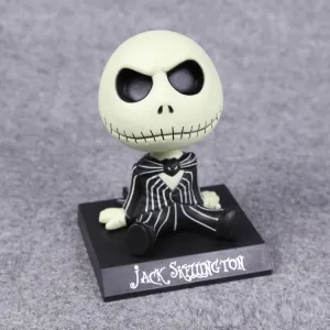 Jack Skellington Bobblehead With Mobile Holder For Cars |13 CM | Cheers Hear Endangered Species