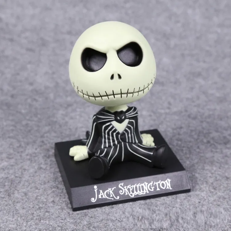 Jack Skellington Bobblehead With Mobile Holder For Cars |13 CM | Cheers Hear Endangered Species