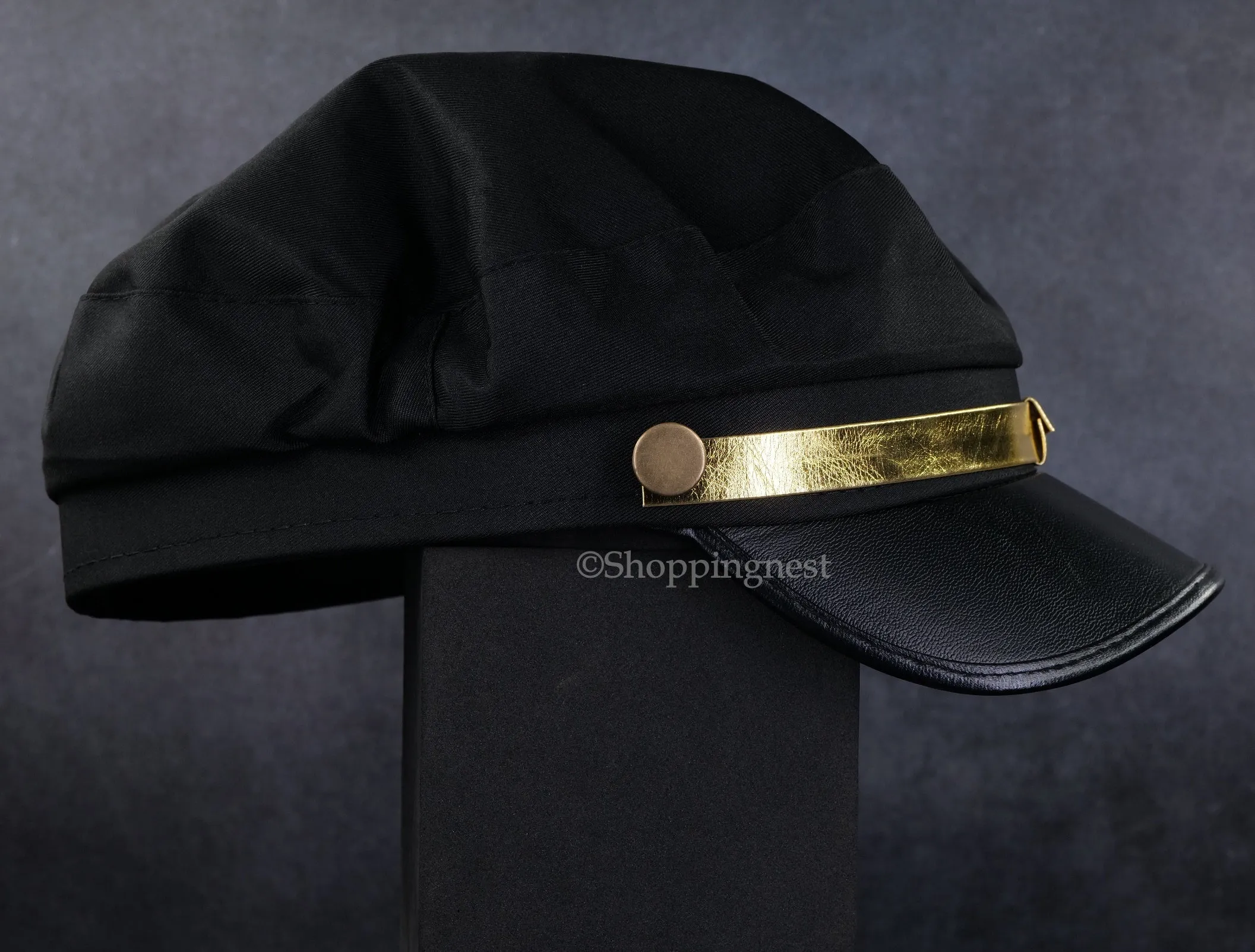 JoJo's Bizarre Adventure Anime Jotaro Kujo??s Cap Black For Cosplay Halloween Unisex Polymer Chain