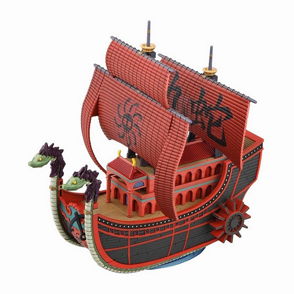 Miniature Object Bandai One Piece Grand Ship Collection #06 Kuja Nine-Snake Pirate Ship Model Kit