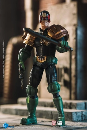 Collectible Decor Hiya Toys 1/18 2000 AD Judge Dredd PX Exclusive Judge Dredd Action Figure