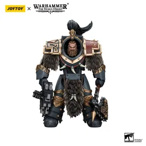 JOYTOY Warhammer The Horus Heresy Space Wolves Varagyr Wolf Guard Squad Varagyr Terminator 4 1/18 Action Figure Future Scientist Statistics Fun