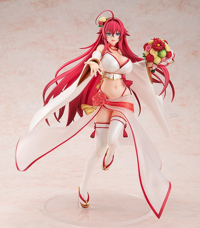 Kadokawa 1/7 High School DxD HERO Rias Gremory (Pure White Bikini Ver.) Scale Statue Figure Gold Leaf