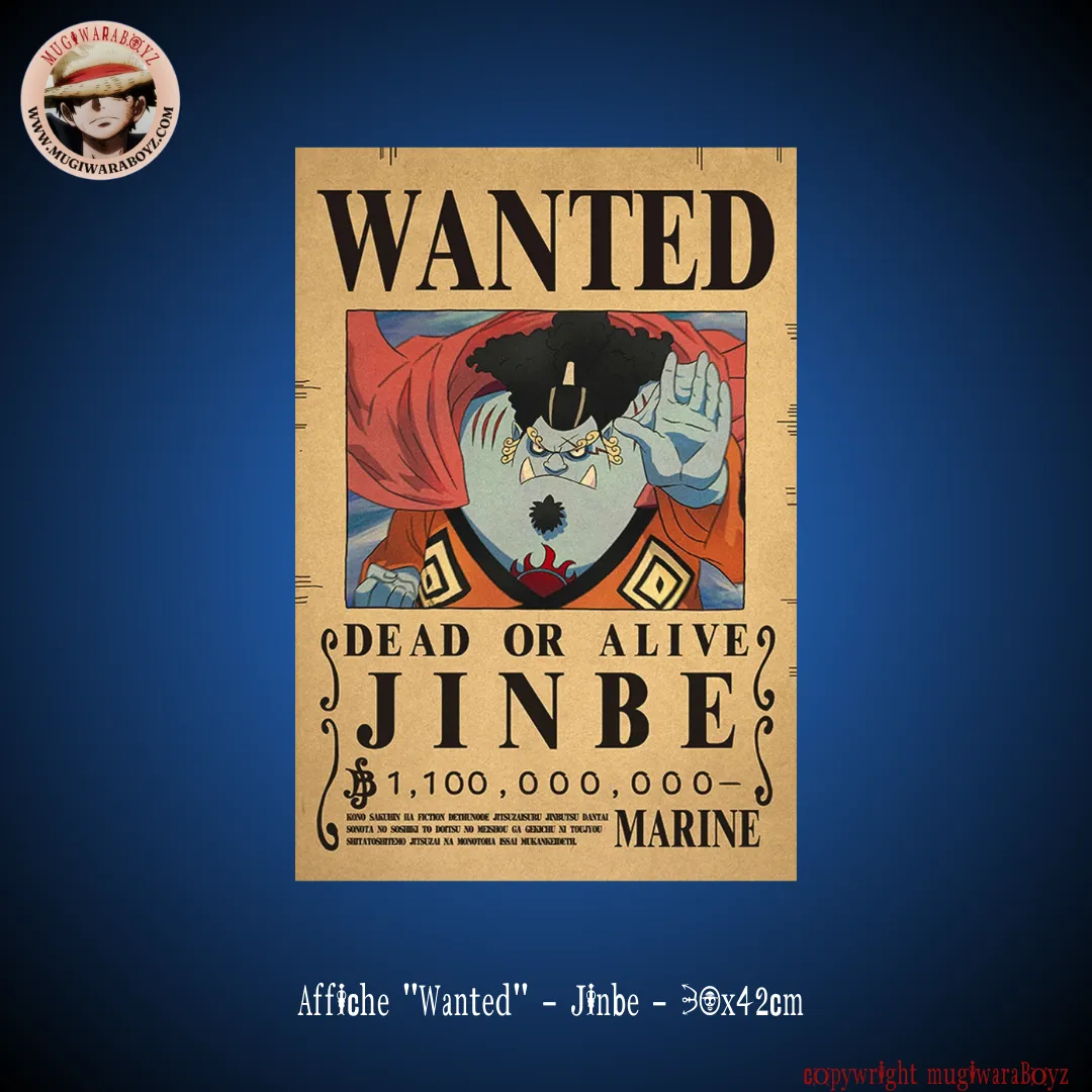 Affiche "Wanted" - Jinbe Right Protect