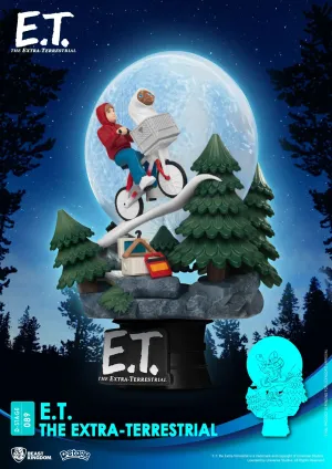 Beast Kingdom E.T. the Extra-Terrestrial Iconic Movie Scene D-Stage PVC Diorama Statue Ride On Toy Hurricane Simulation