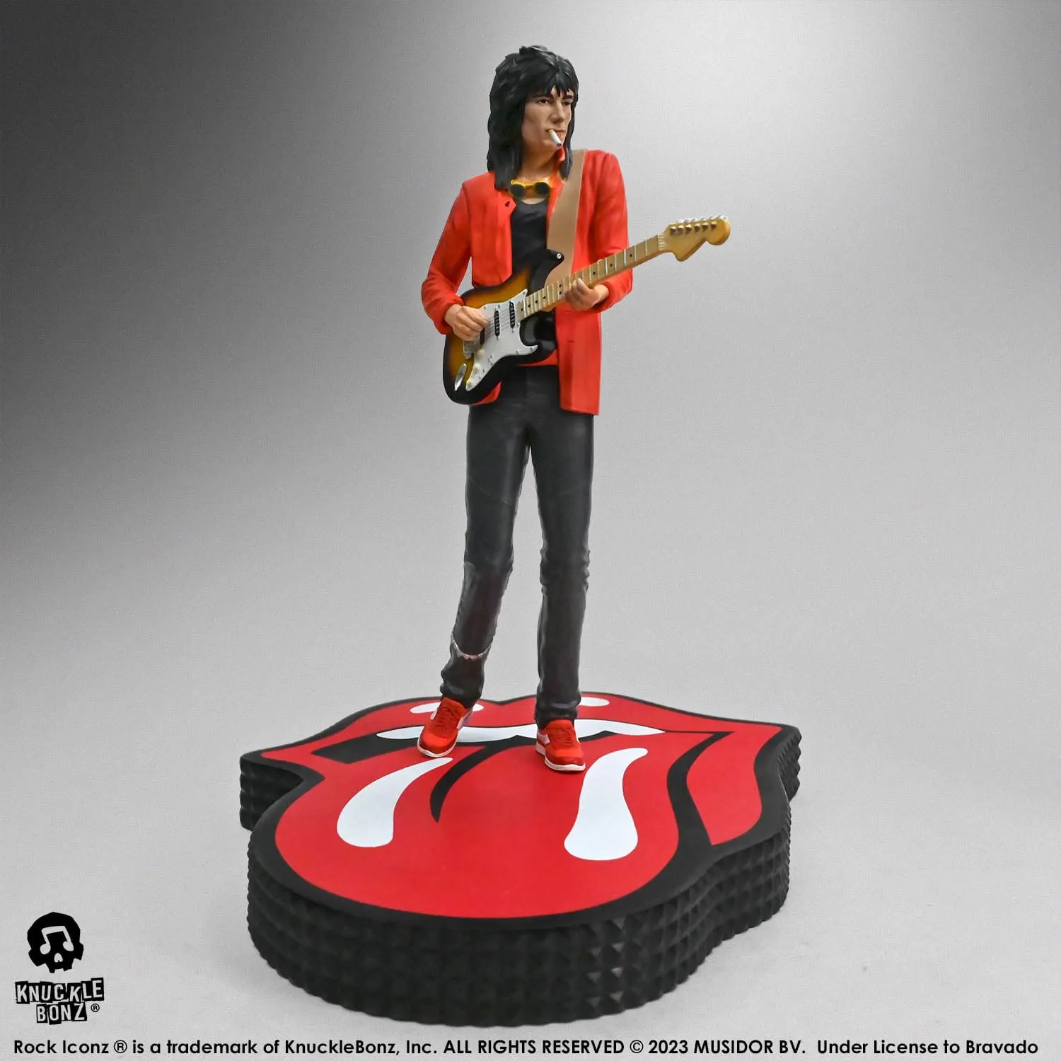 Non toxic Dispute Settle Knucklebonz The Rolling Stones Rock Iconz Ronnie Wood (Tattoo You Tour 1981) Statue
