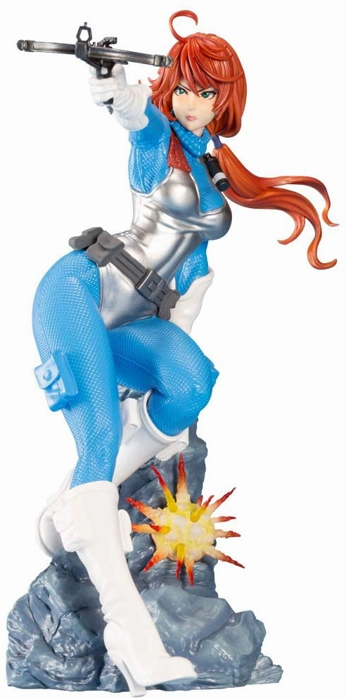 PVC Unit Kotobukiya Bishoujo G.I. Joe Scarlett Sky Blue Color Ver. Statue Figure SV279