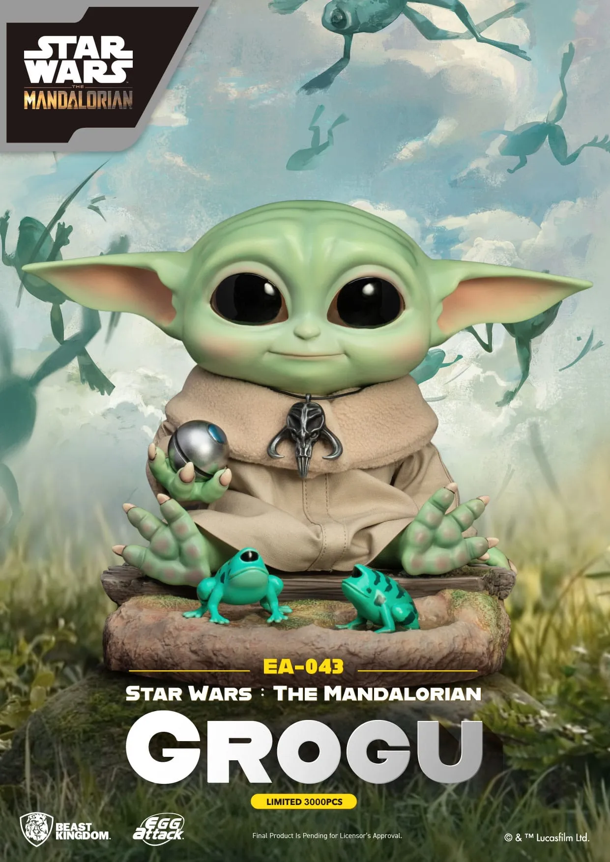 Collectible Product Beast Kingdom Star Wars The Mandalorian Grogu Egg Attack Action Figure