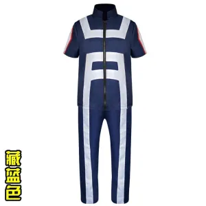 My Hero Academia Cosplay Blue Gym Uniform Denki, Todoroki School Suit Advanced Tool Kindness Practice