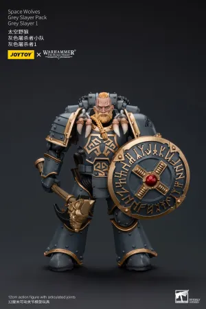 Championship Win JOYTOY Warhammer The Horus Heresy Space Wolves Grey Slayer Pack Grey Slayer 1 1/18 Action Figure