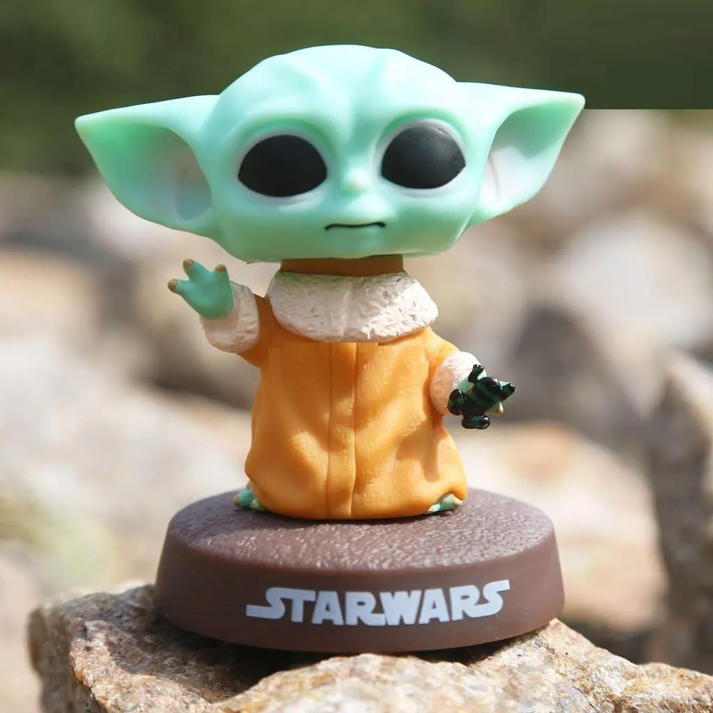 Baby Yoda | Star Wars | Bobblehead | 13 Cms | Exclusive Outfit Toy Figurine