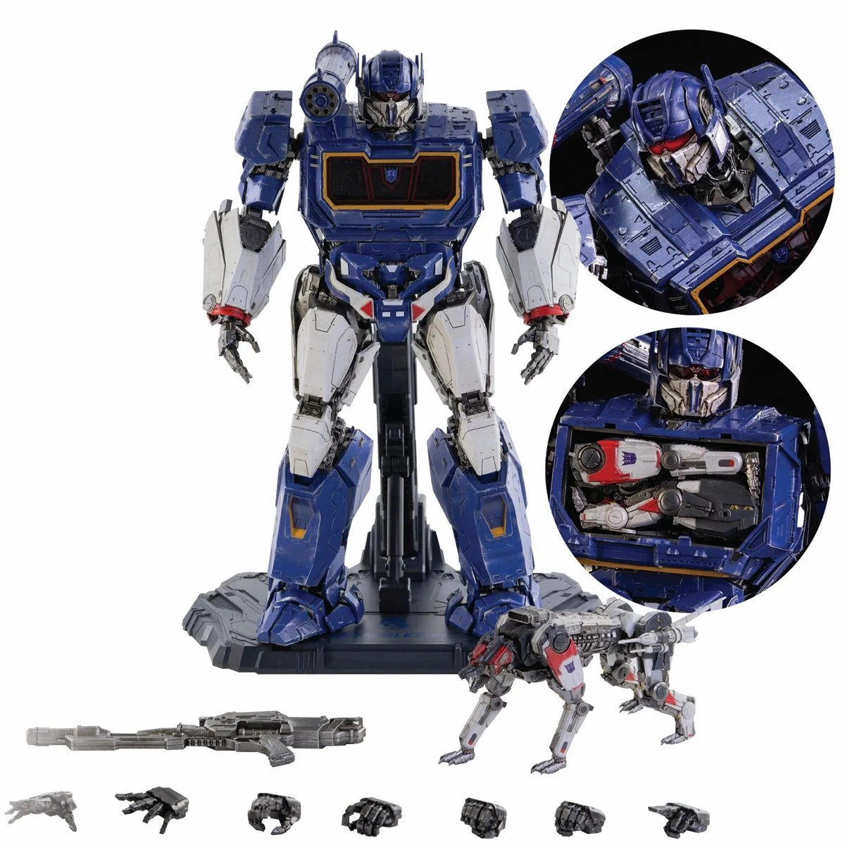 ThreeZero Transformers Bumblebee Movie Soundwave and Ravage DLX Scale Figure Sports Memorabilia