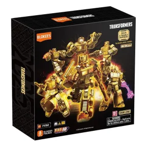 Street Art BLOKEES Transformers Limited Edition Gold Series 2 Model Kit Box SetLTD ED GOLD SERIES 2 MODEL KIT BOX SET